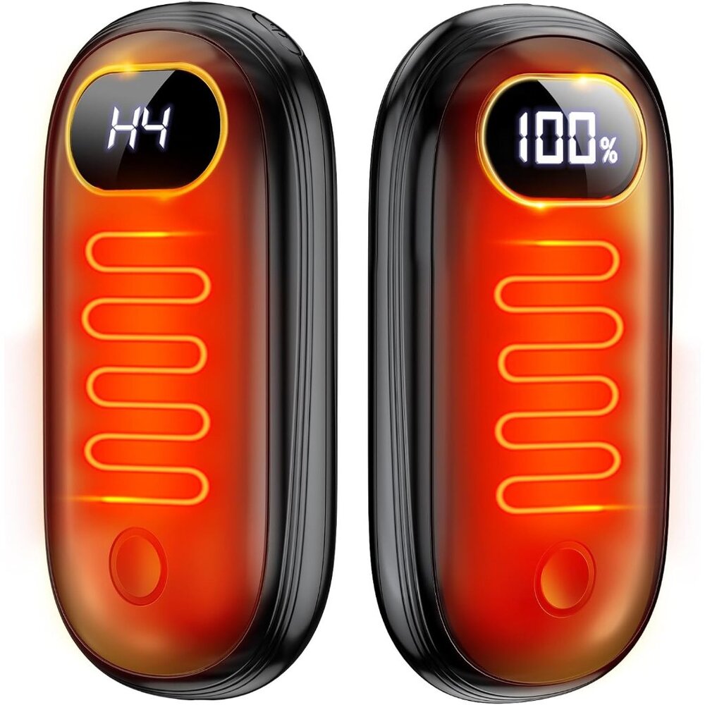 Hand Warmers Rechargeable - Electric Hand Warmers 2 Pack With Dual-Sided Heating